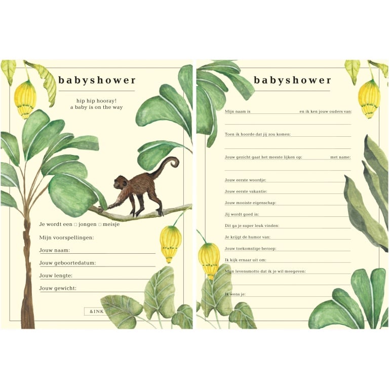 &INK Babyshower Cards