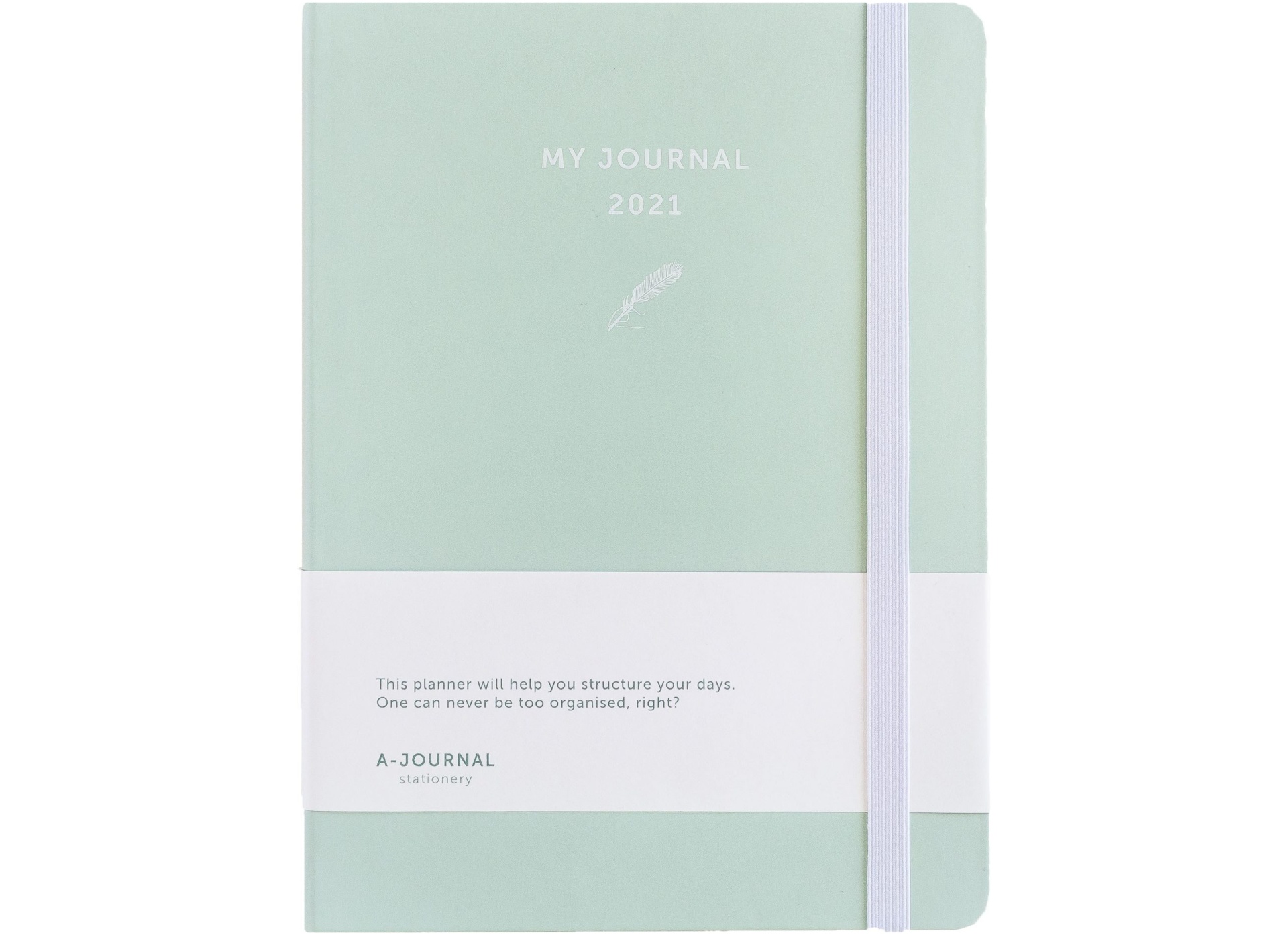 my journal agenda 2021 mint groen voorkant