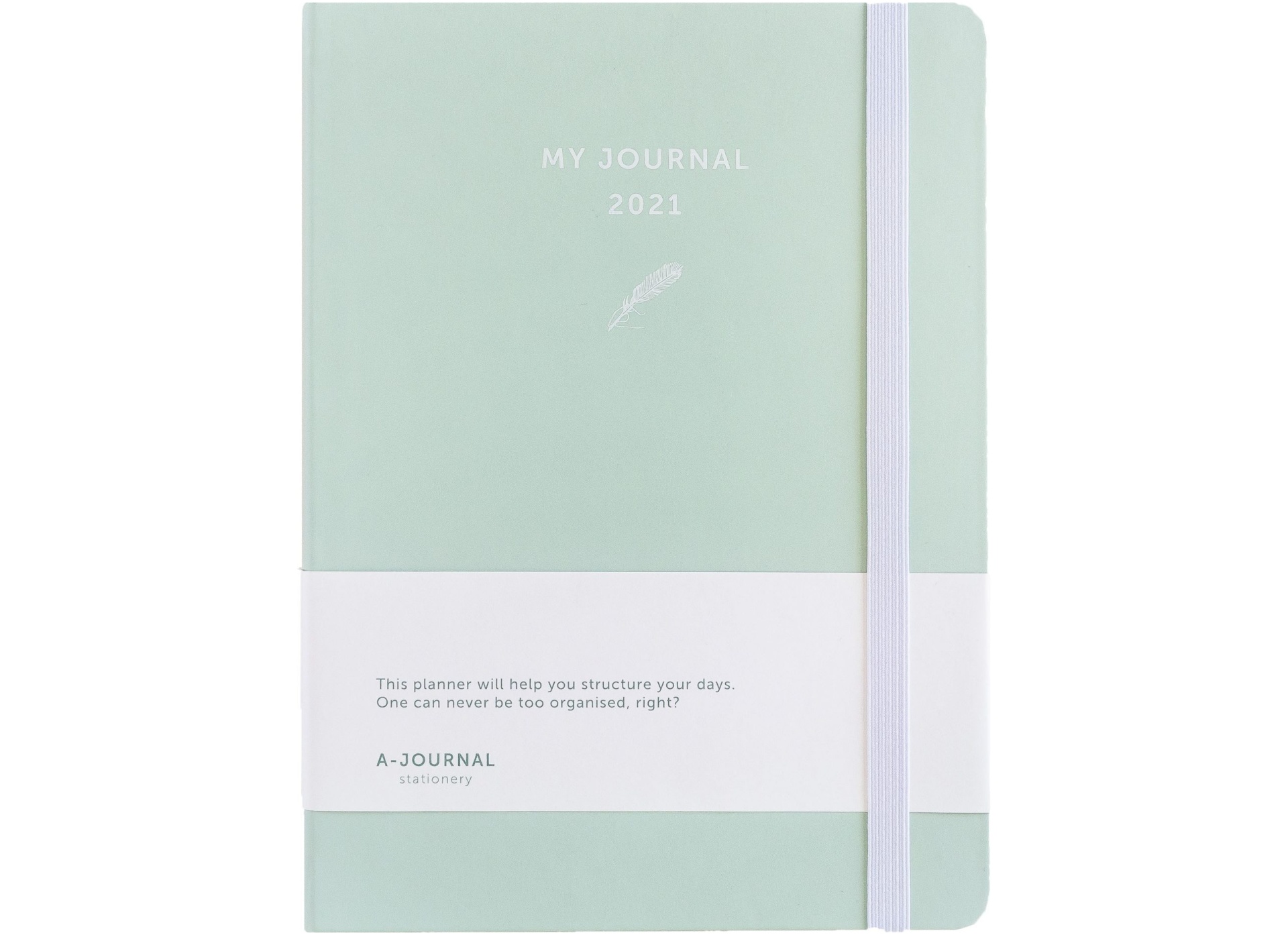 my journal agenda 2021 mint groen voorkant