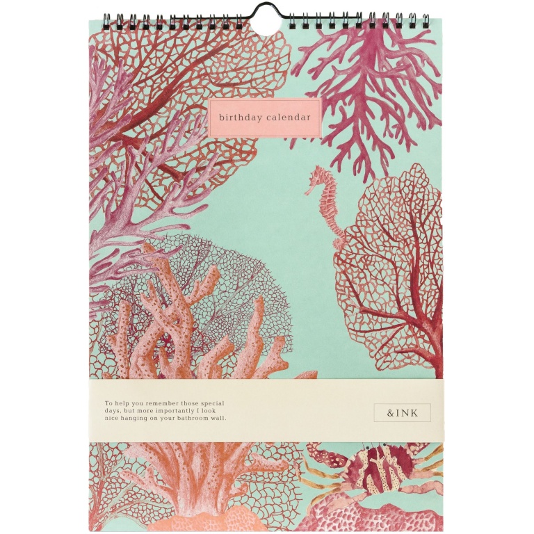 &INK Verjaardagskalender – Aqua