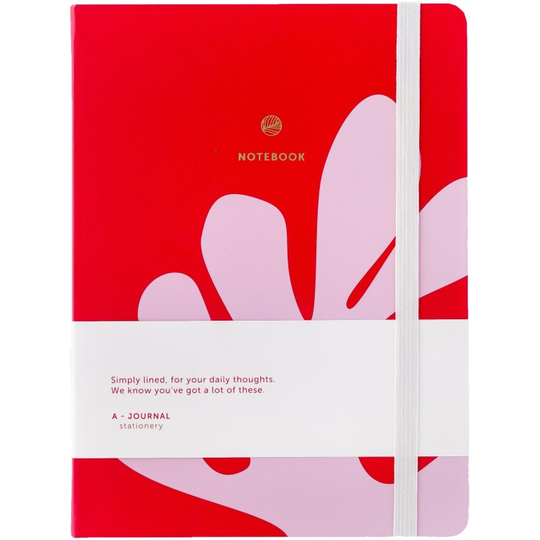 A-Journal Notitieboek – Arty – Roze Rood