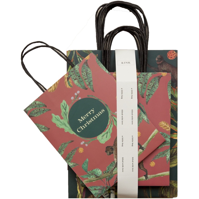 &INK Cadeautasjes Kerst – Set van 8