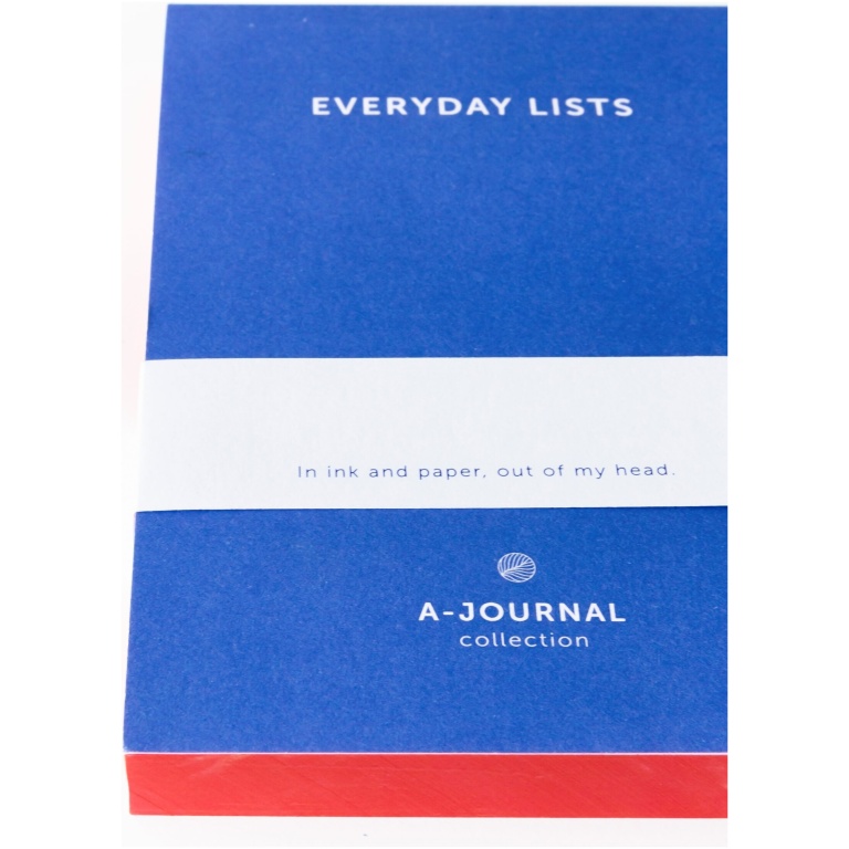 A-Journal Lijstjes kladblok – Blauw