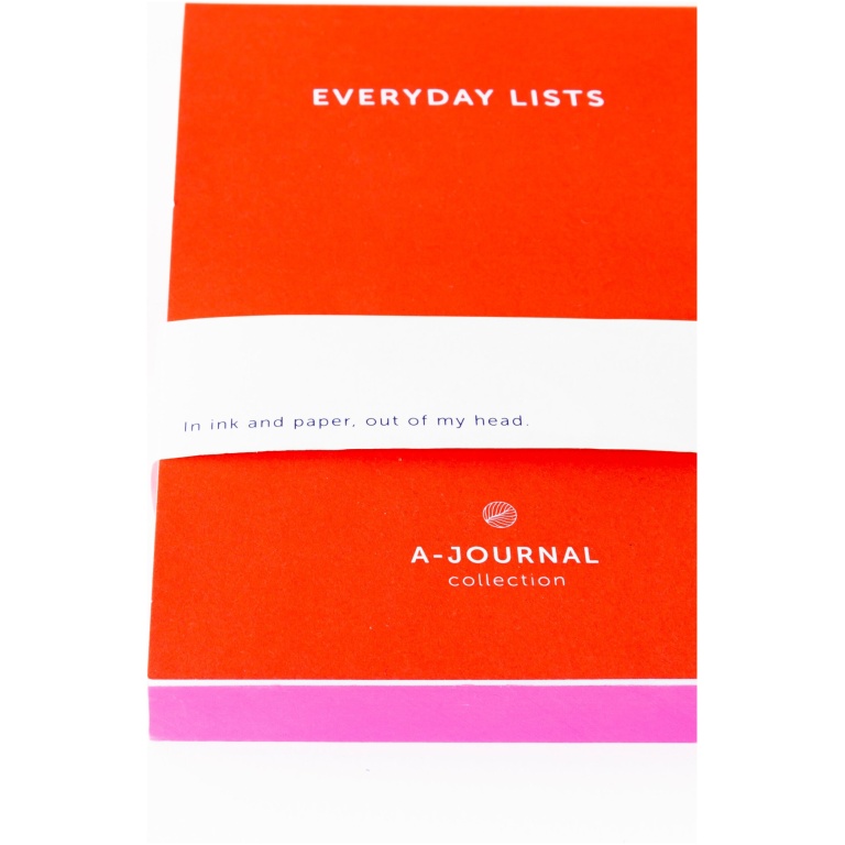 A-Journal Lijstjes kladblok – Rood