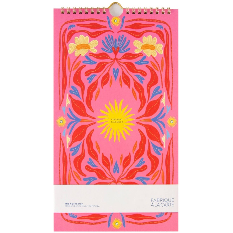Birthday Calendar – Sun Pink