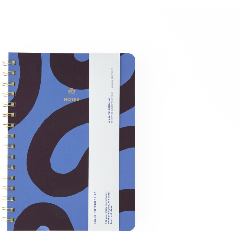 A-Journal A5 Notebook Spiral Flow