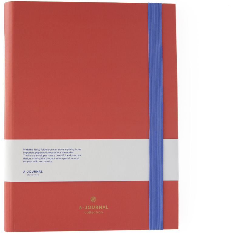 A-Journal Accordion Folder Coral