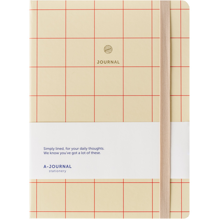 A-Journal Notebook – Checkered Red