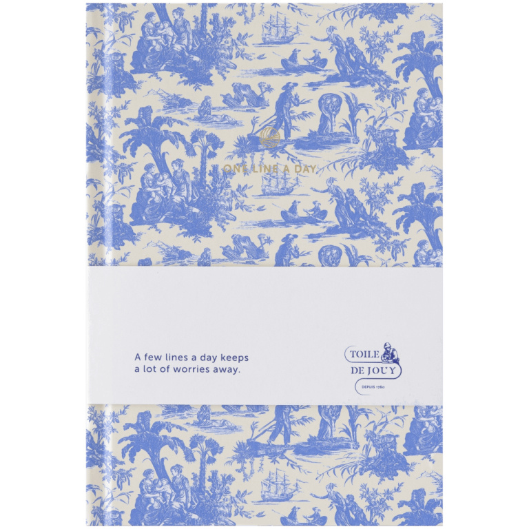 A-Journal One Line a Day Toile de Jouy – Blue