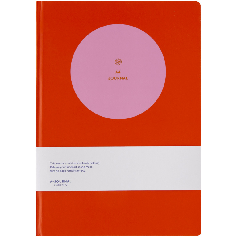 Sketchbook A4 Circle Pink Red