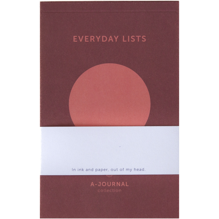 A-Journal Notepad Circle Coral