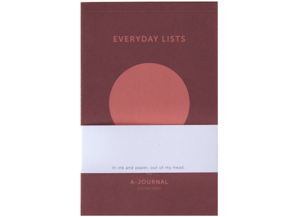A-Journal Notepad Circle Coral