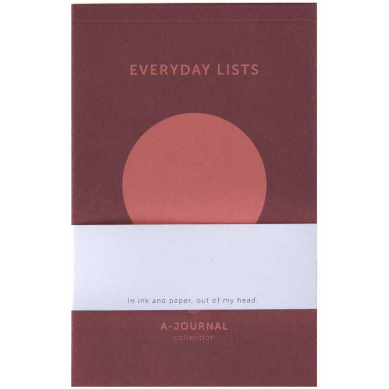 A-Journal Notepad Circle Coral