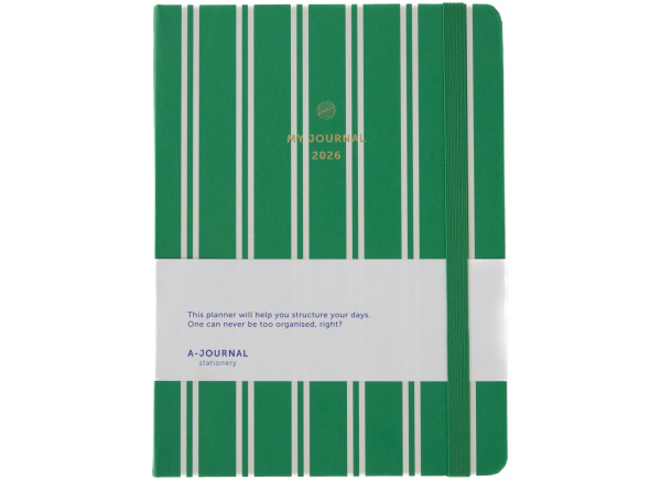 My Journal 2026 – Stripes Green