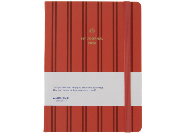 My Journal 2026 – Stripes Coral