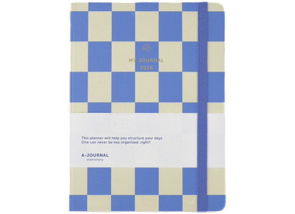 My Journal 2026 – Checkered blue