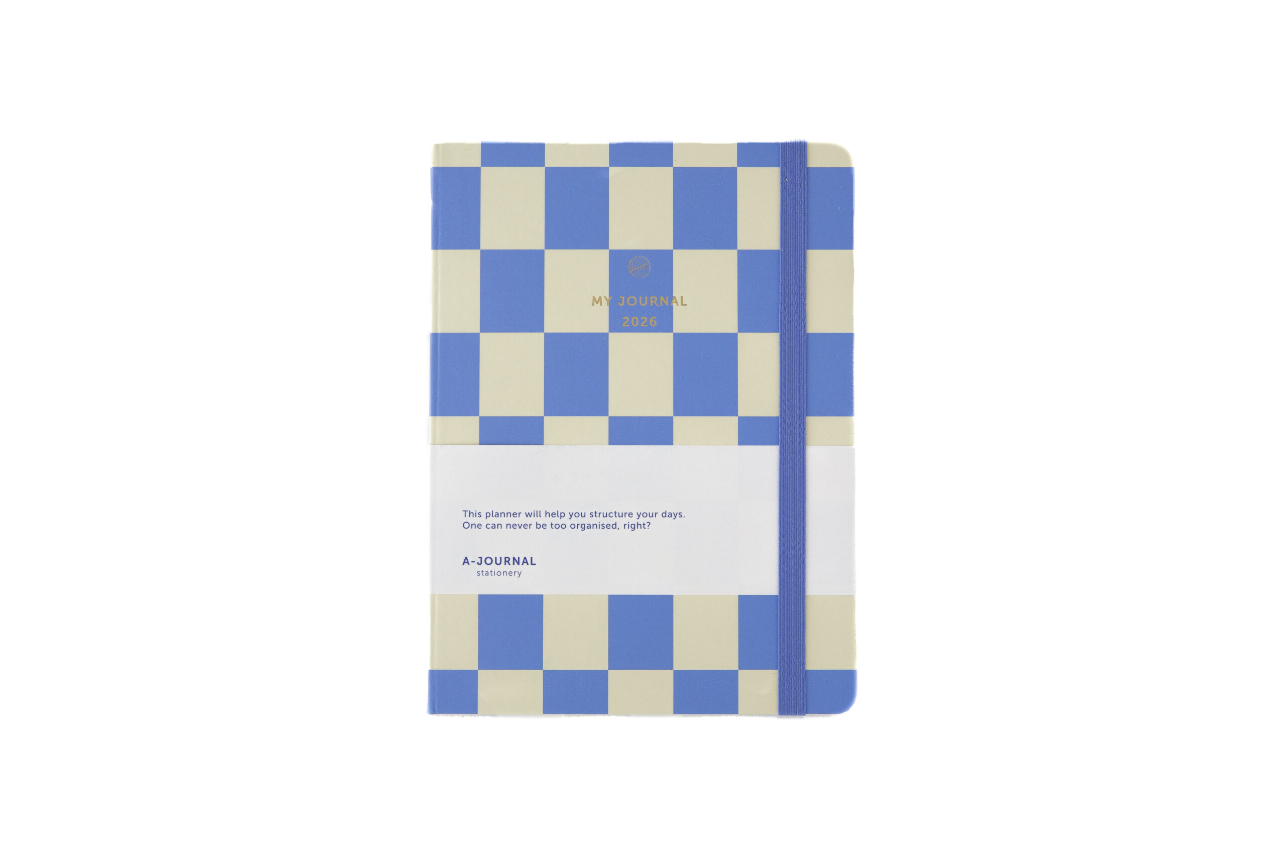 My Journal 2026 – Checkered blue