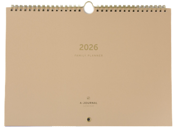 A-Journal Family Planner 2026 – Beige