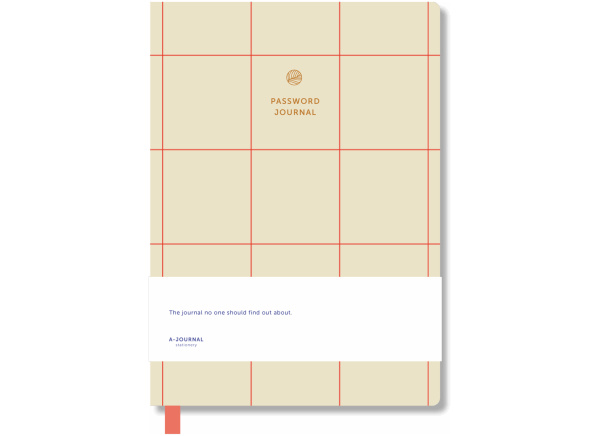 A-Journal Password Journal Checkered