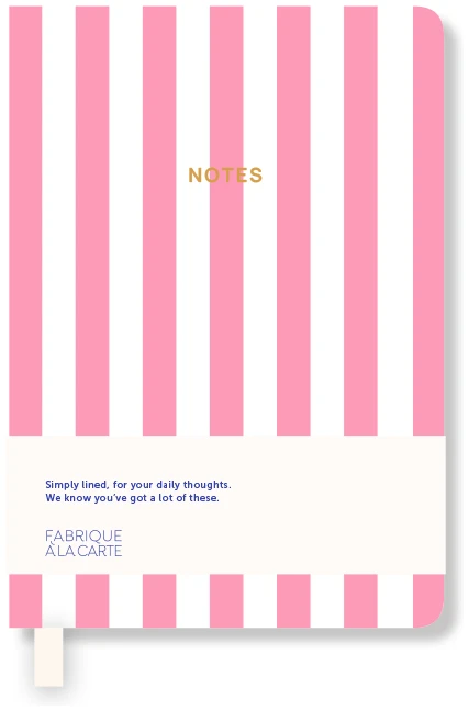 Fabrique A7 Notebook Striped Pink