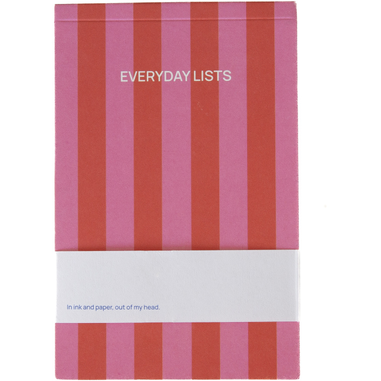 Fabrique Notepad – Roze rood Gestreept