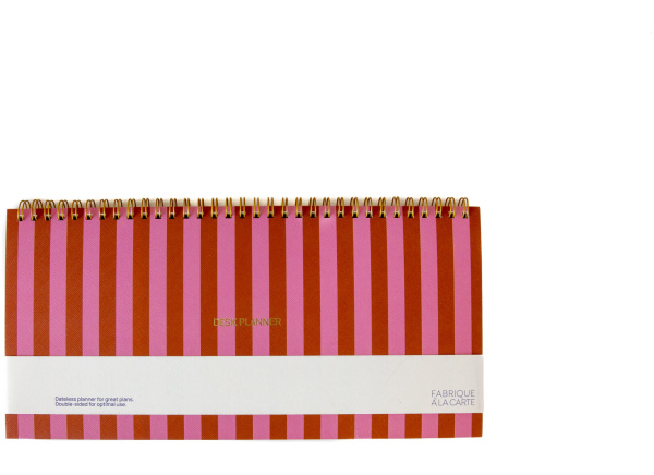 Fabrique Deskplanner Stripes Pink Red