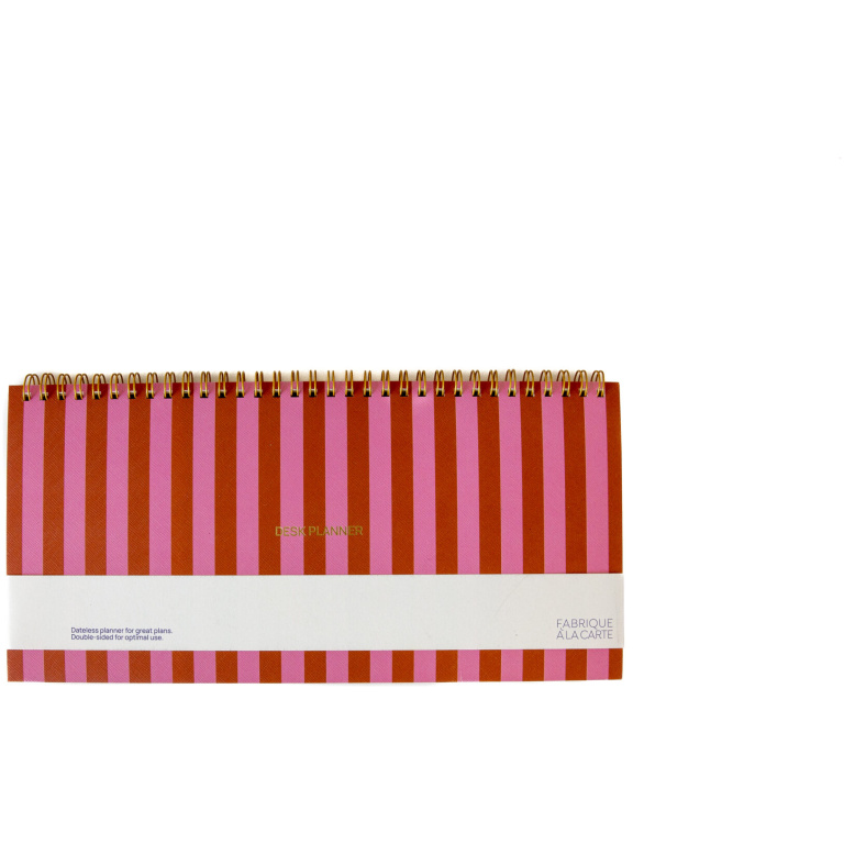 Fabrique Deskplanner Stripes Pink Red