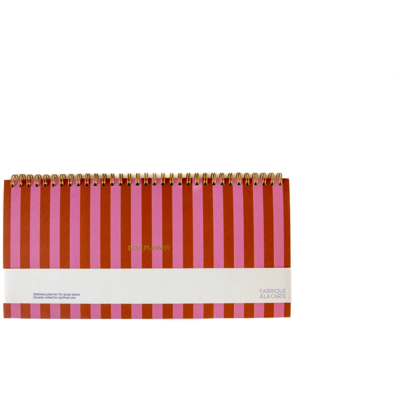 Fabrique Deskplanner Stripes Pink Red