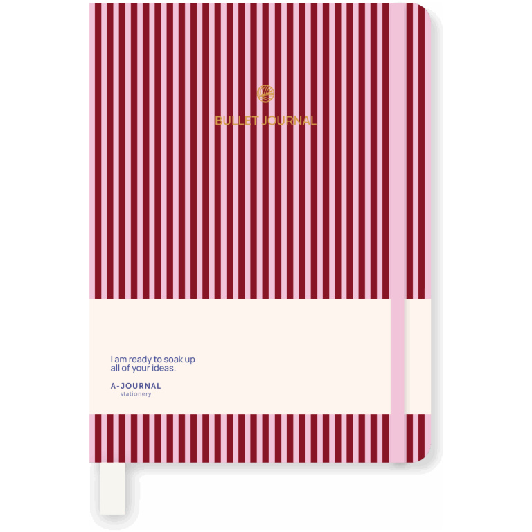 A-Journal Bullet Journal – roze Bordeaux