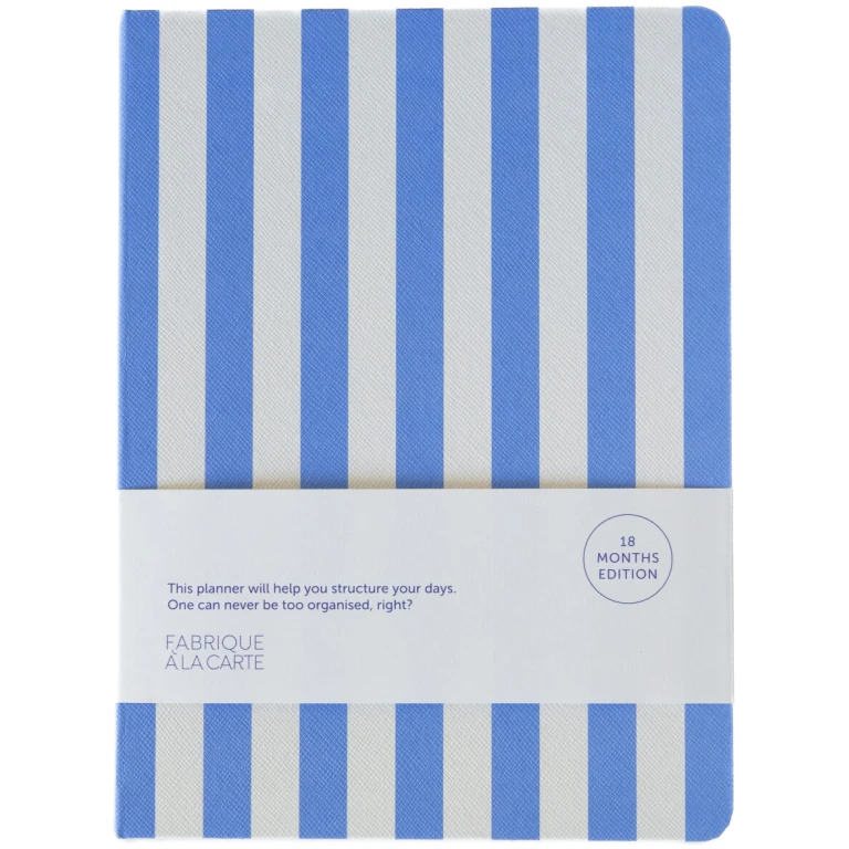 Fabrique 18 Months Diary 2026-2027 Stripes Lavender Blue