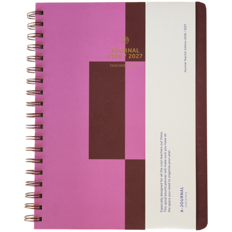 A-Journal Docenten Agenda 2026/2027 Roze