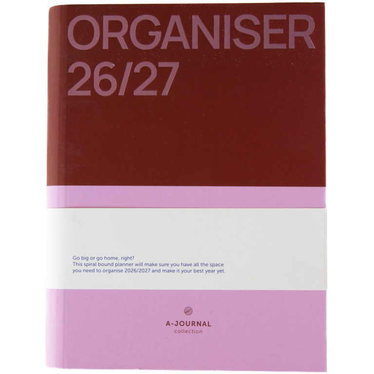 A-Journal Agenda Spiraal – Organiser 2026-2027 Roze