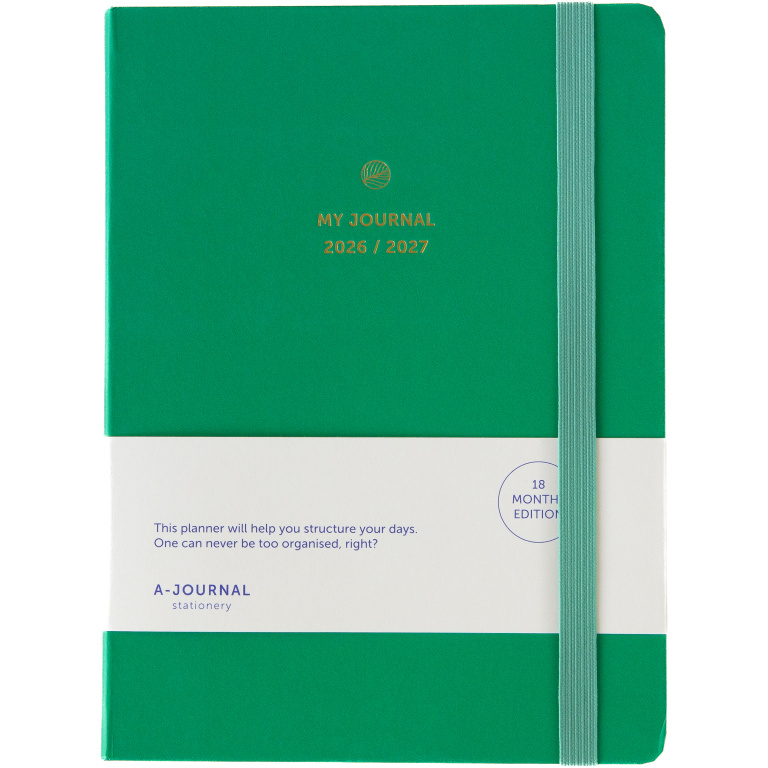My Journal 18 Maanden Agenda 2026-2027 Emerald Green