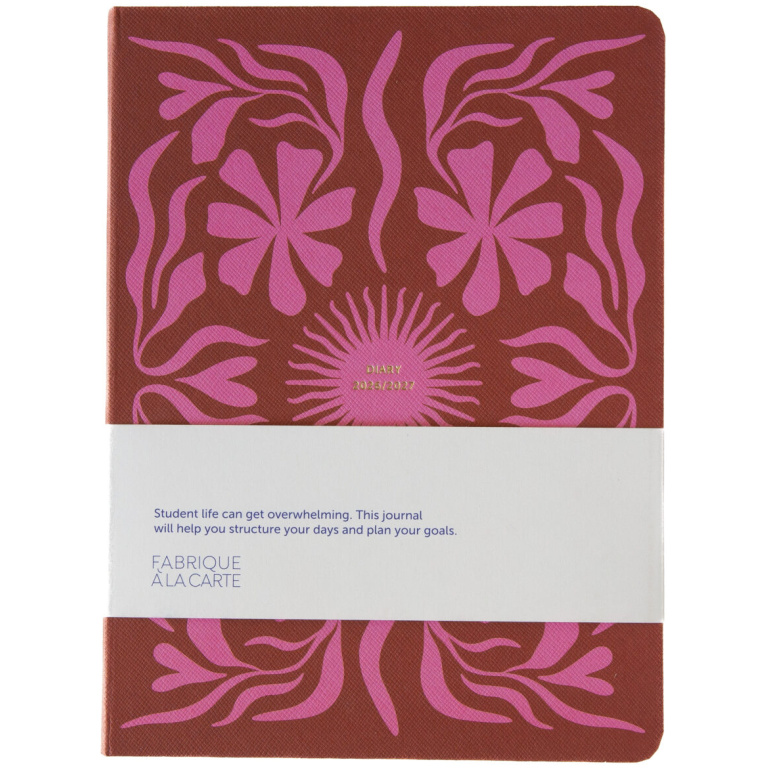 Fabrique Schoolagenda 2026-2027 Sun Flow Roze