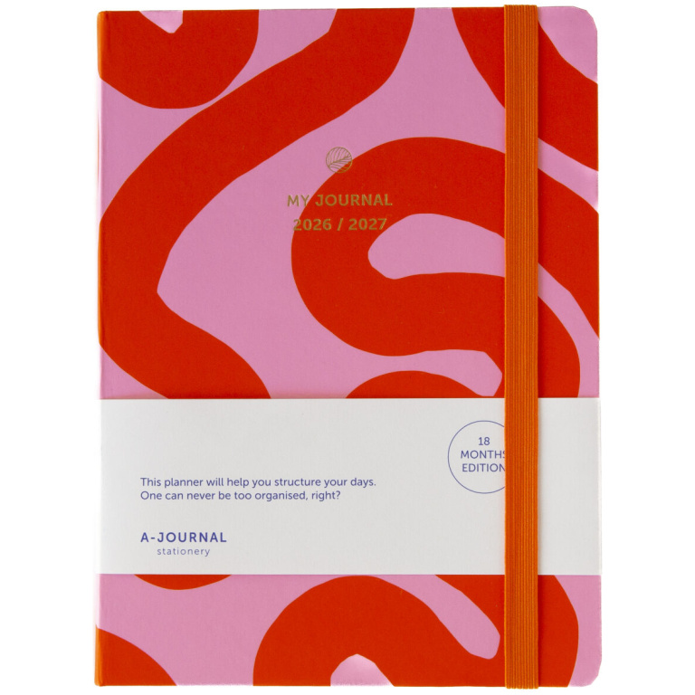My Journal 18 Maanden Agenda 2026-2027 Flow Roze