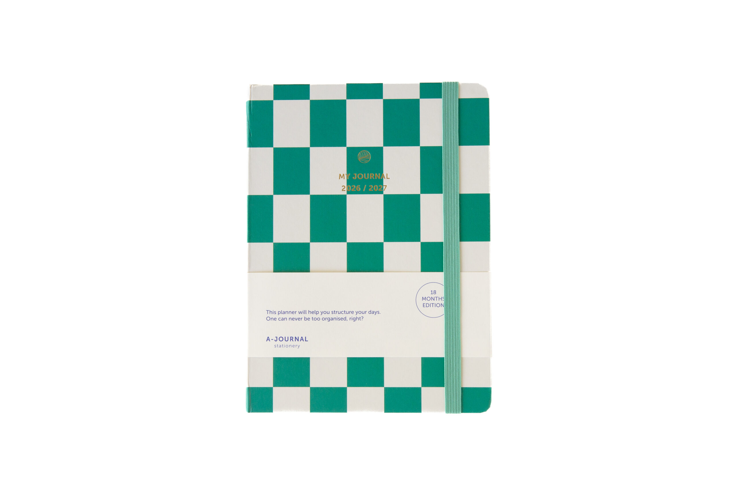 My Journal 18 Maanden Agenda 2026-2027 Geruit Emerald Groen