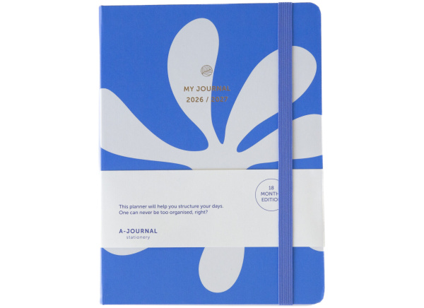 My Journal 18 Months Diary 2026/2027 Abstract Blue
