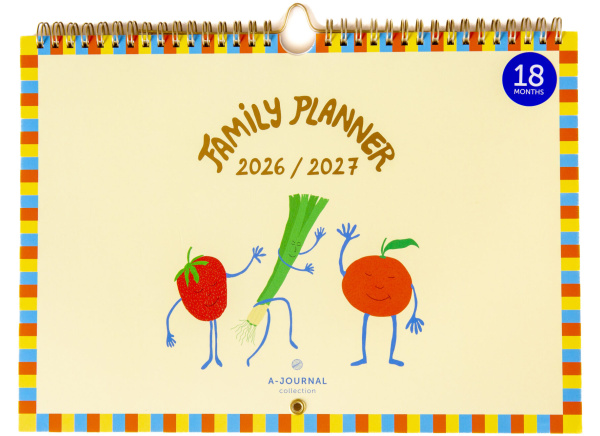 A-Journal 18 months Family Planner 2026-2027 - Fruity