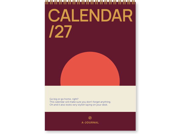 A-Journal A3 Calendar 2027