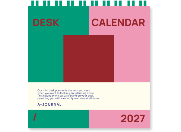 A-Journal Desk Calendar - Green 2027