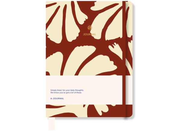 A-Journal Notebook Floral Terracotta