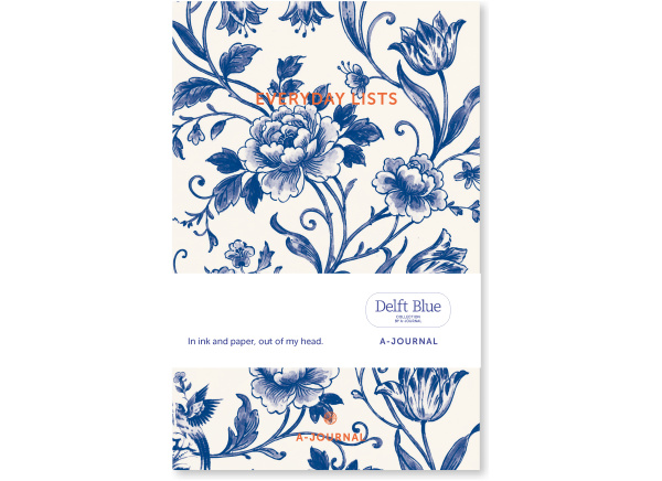 A-Journal Notepad - Delft Blue